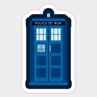 The Blue Police Box Sticker